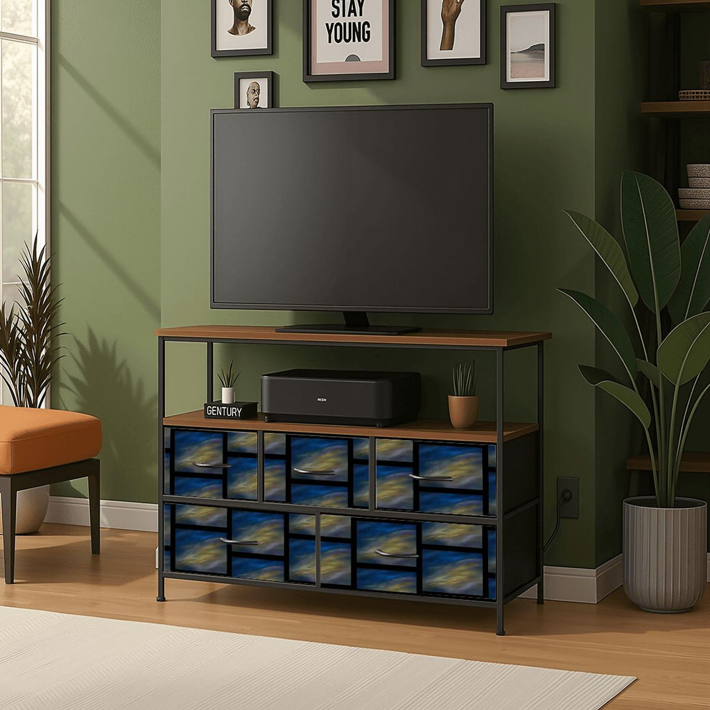 5 Drawer TV Stand Dresser Revo Sky
