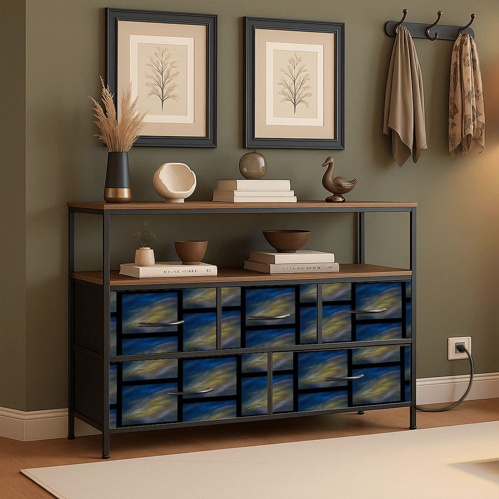 5 Drawer TV Stand Dresser Revo Sky