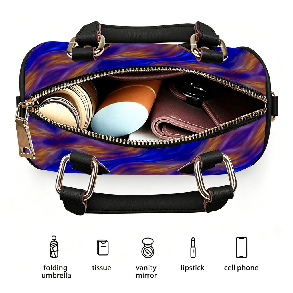 Bolso tipo barril de piel sintética, impermeable, bandolera, diseño Blazen Revo